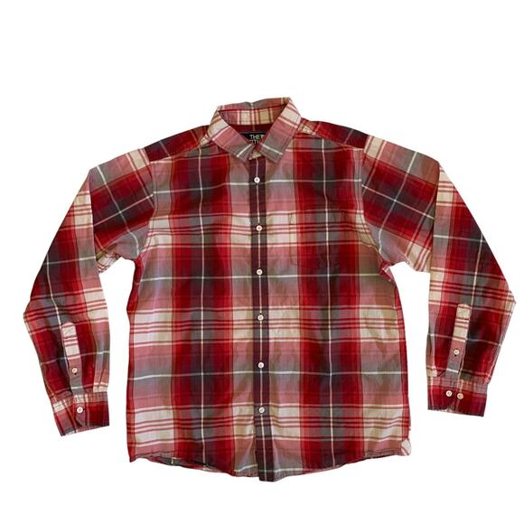 The North Face Men's Size L Button Up Long Sleeve Plaid Adult Shirt - Picture 3 of 15